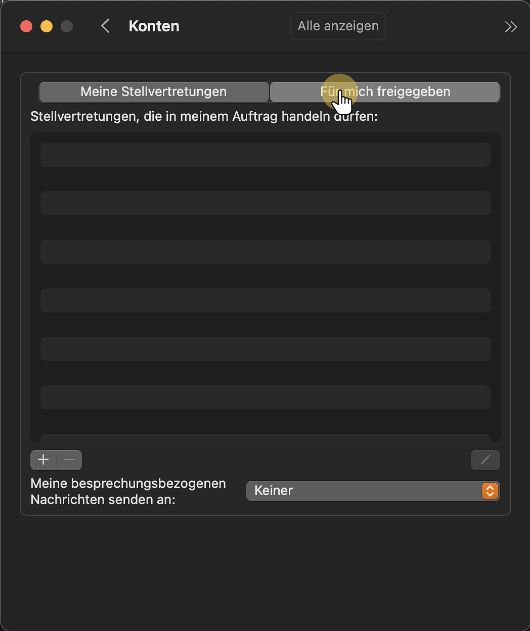 Klick "Für mich freigegeben"