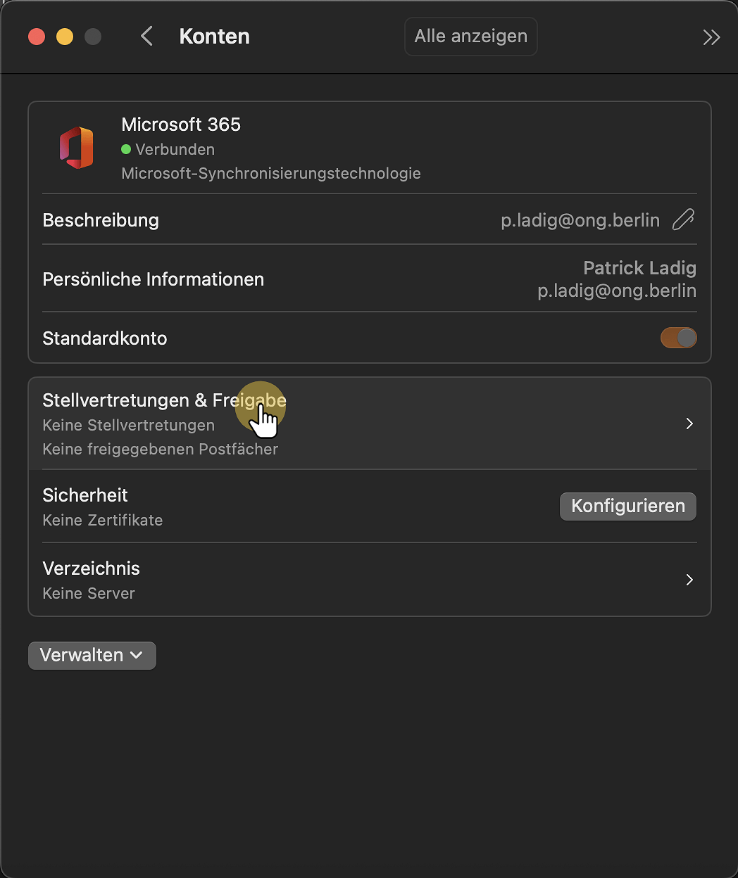 Schritt 4: Stellvertretungen und Freigabe