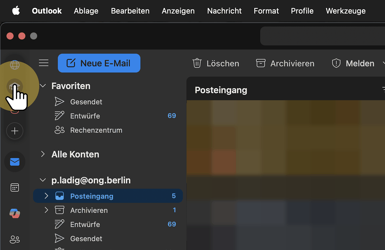 Schritt 10: Profilbereich öffnen