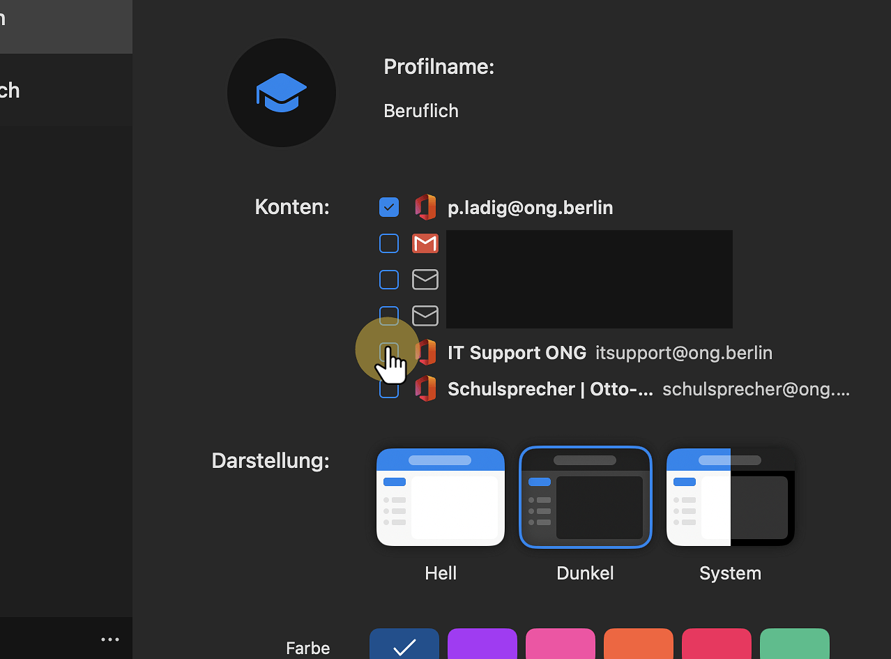 Schritt 13: Postfach anhaken